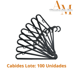 CABIDES PLÁSTICOS PRETO - 100 UNIDADES R$225,00